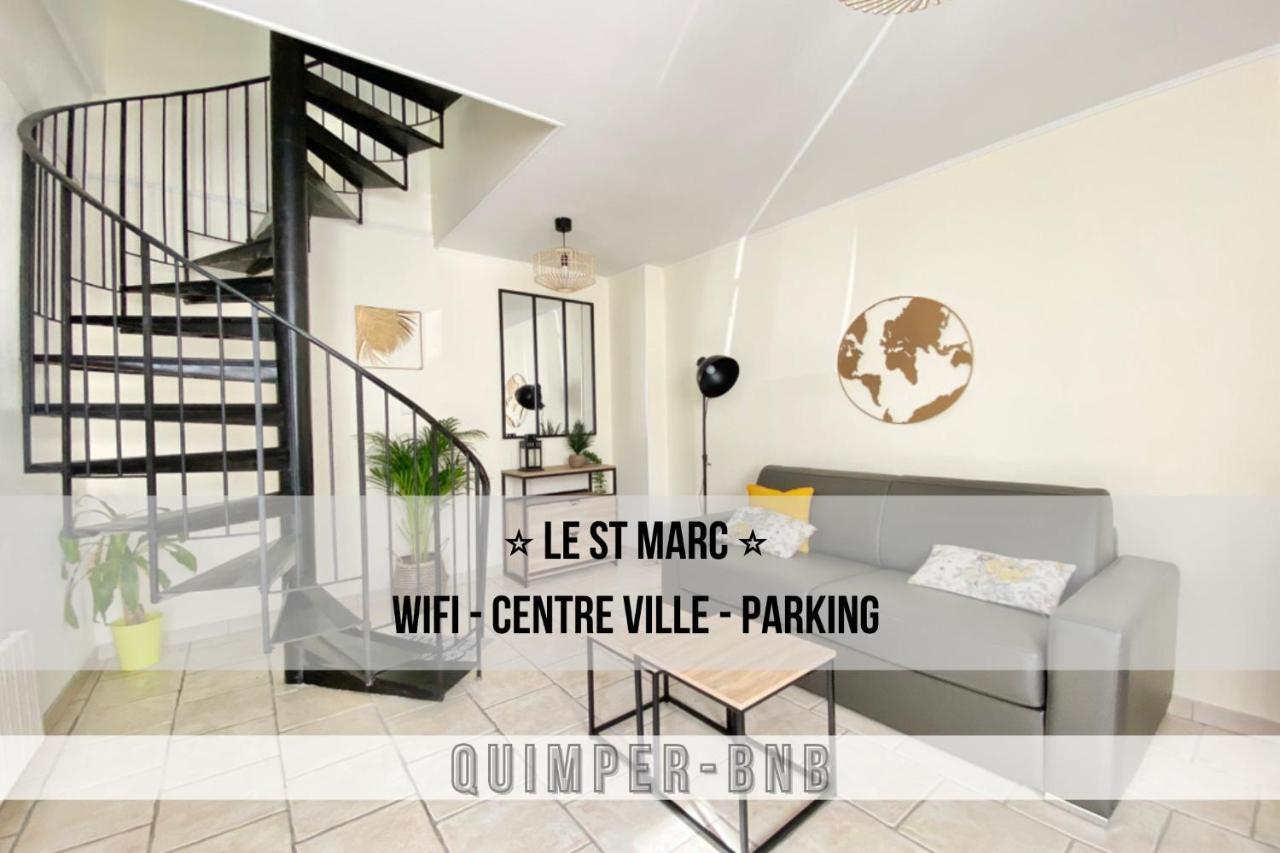 Le St Marc - Theatre De Cornouaille - Wifi - Parking Prive - Entree Autonome Apartment Quimper Exterior foto